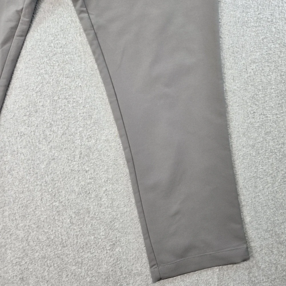 Banana Republic Pants Mens 38x30 Gray Chino Slim Microfiber Flat‎ Front Pockets